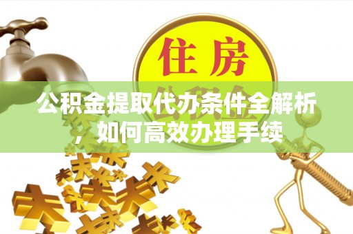 源汇公积金提取代办条件全解析，如何高效办理手续