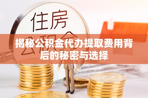 源汇揭秘公积金代办提取费用背后的秘密与选择