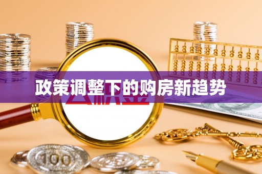 源汇政策调整下的购房新趋势