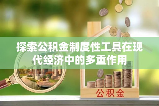源汇探索公积金制度性工具在现代经济中的多重作用