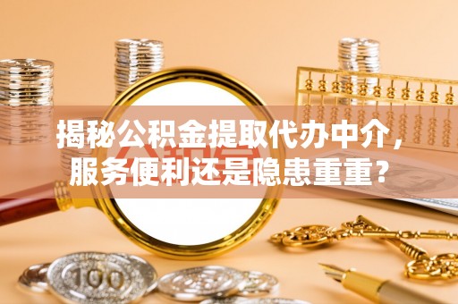 源汇揭秘公积金提取代办中介，服务便利还是隐患重重？