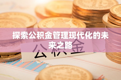 源汇探索公积金管理现代化的未来之路