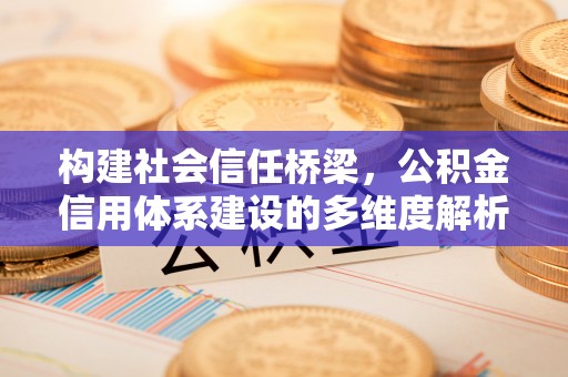 源汇构建社会信任桥梁，公积金信用体系建设的多维度解析