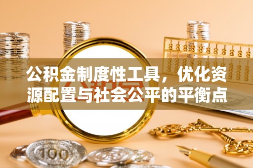 源汇公积金制度性工具，优化资源配置与社会公平的平衡点