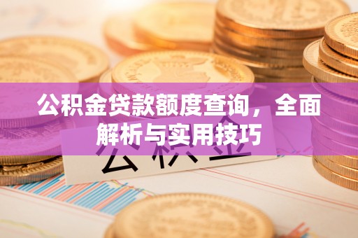 源汇公积金贷款额度查询，全面解析与实用技巧